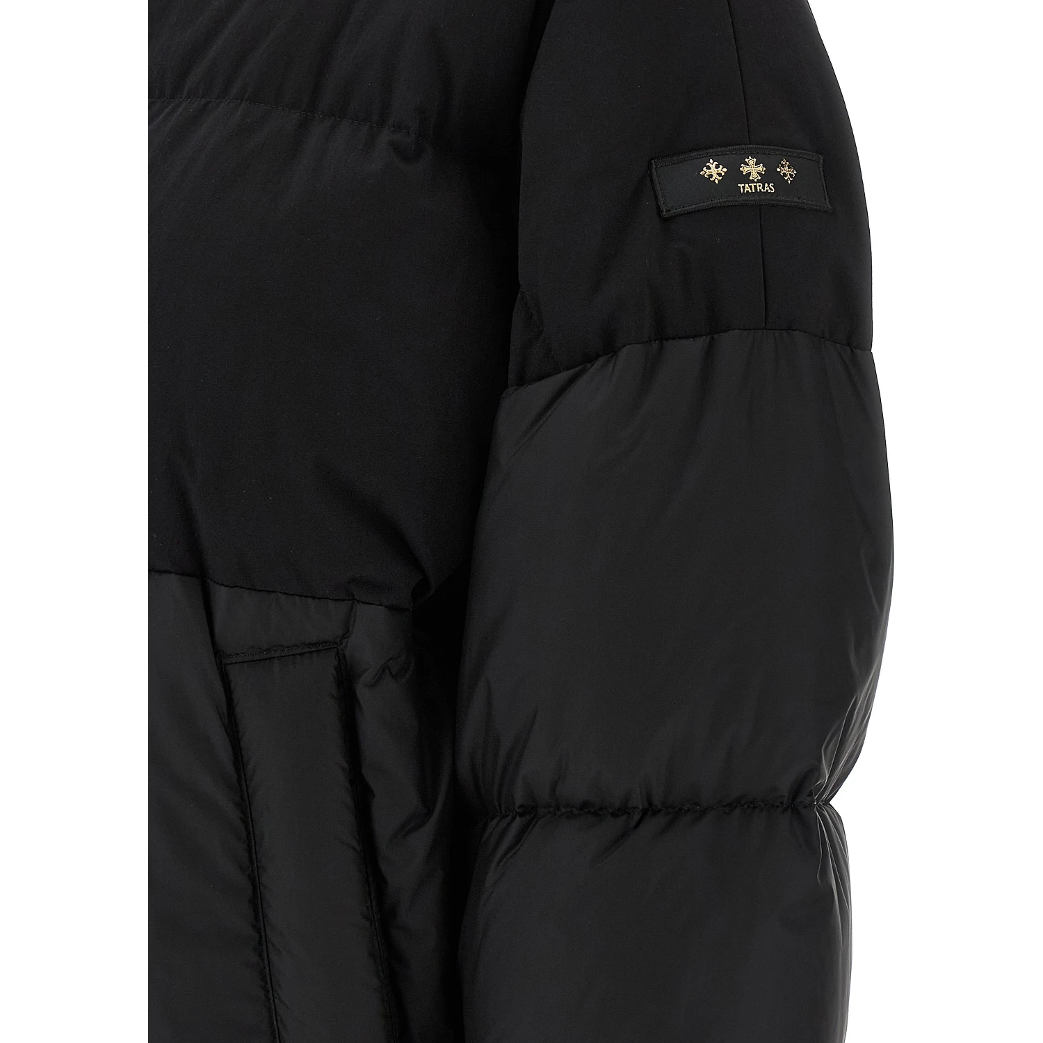Black Nylon Bomber