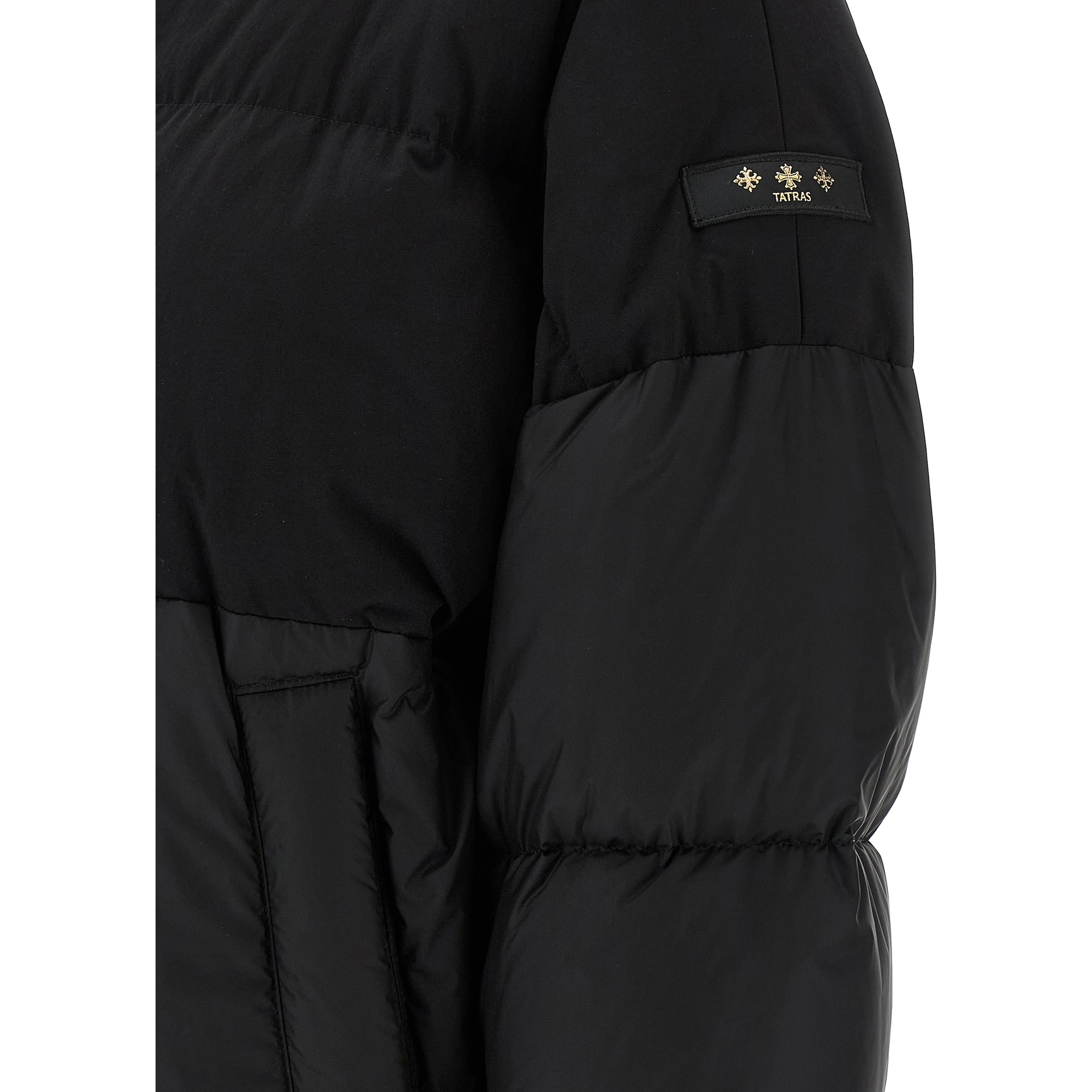 Black Nylon Bomber