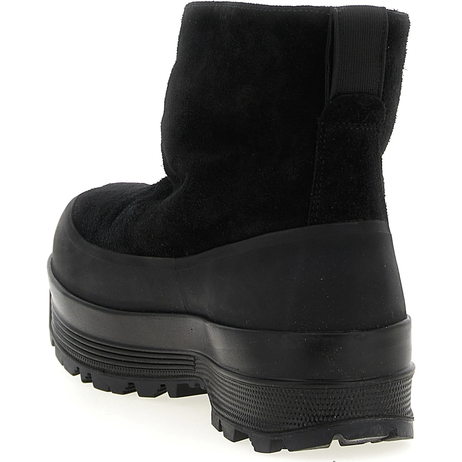 Black Rubber Ankle Boots