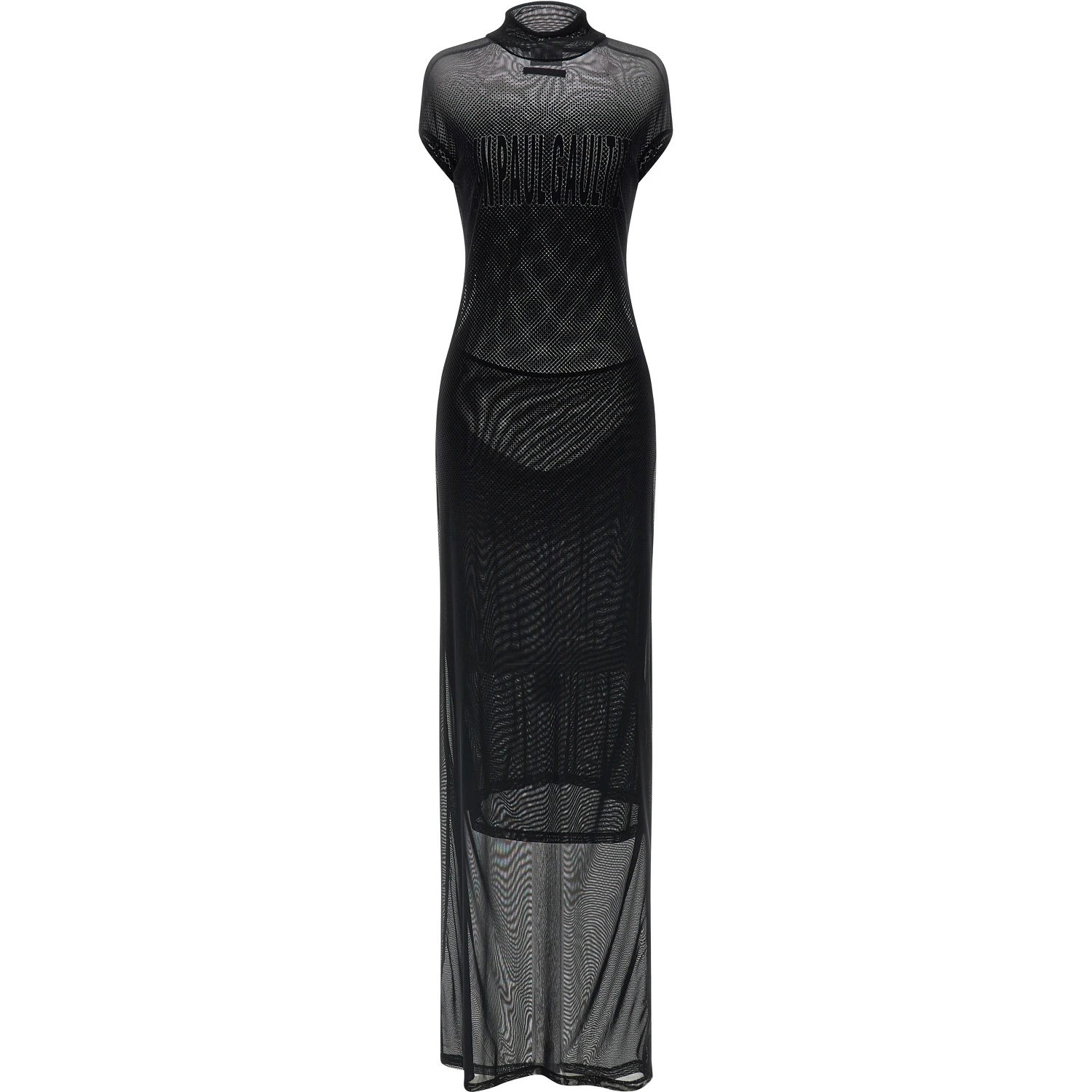 Black Polyamide Long Dress