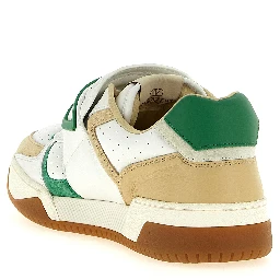 Multicolor Leather Athletic Sneakers