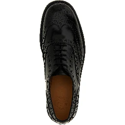 Black Calfskin Oxfords And Derbies