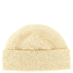 Beige Cotton Beanie