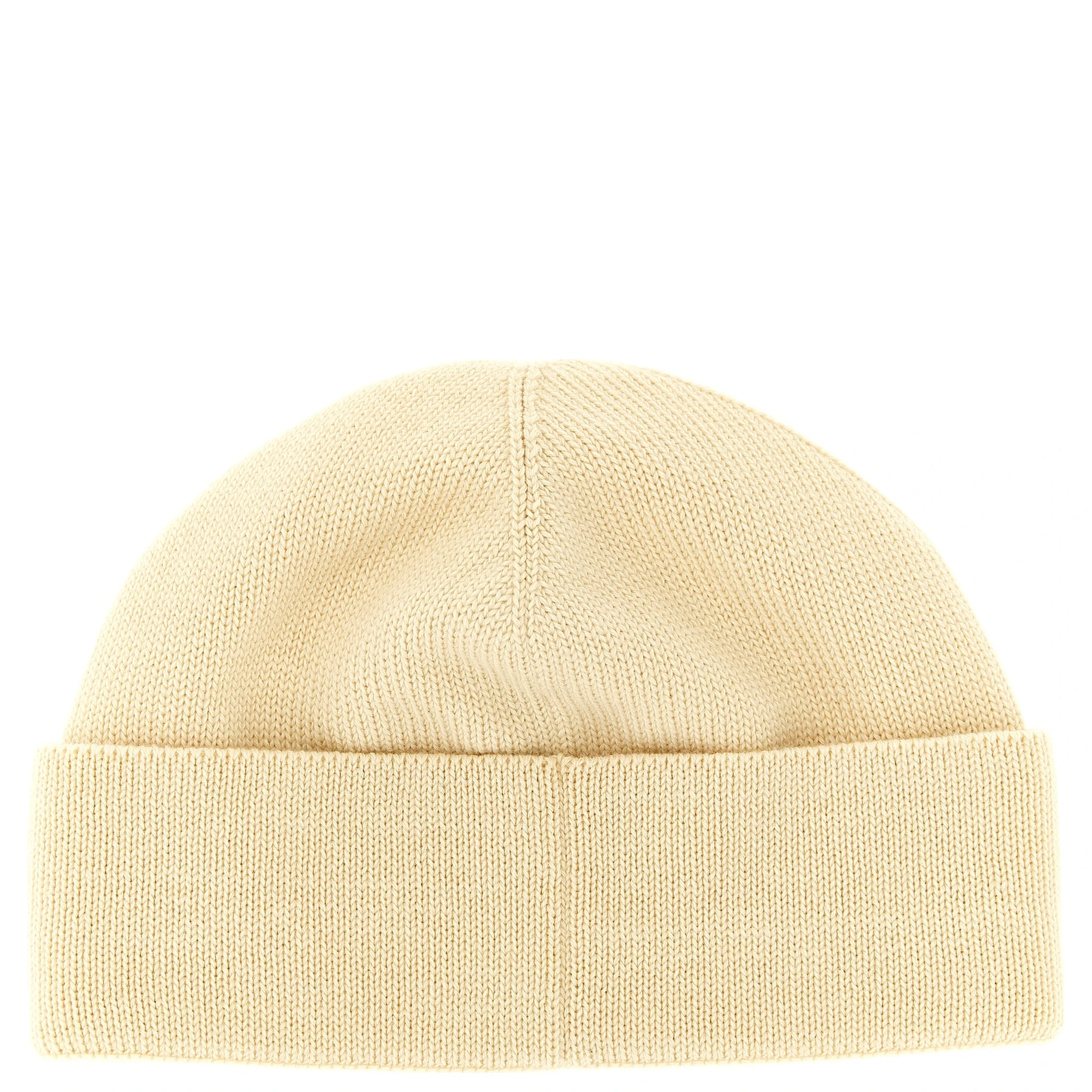 Beige Cotton Beanie
