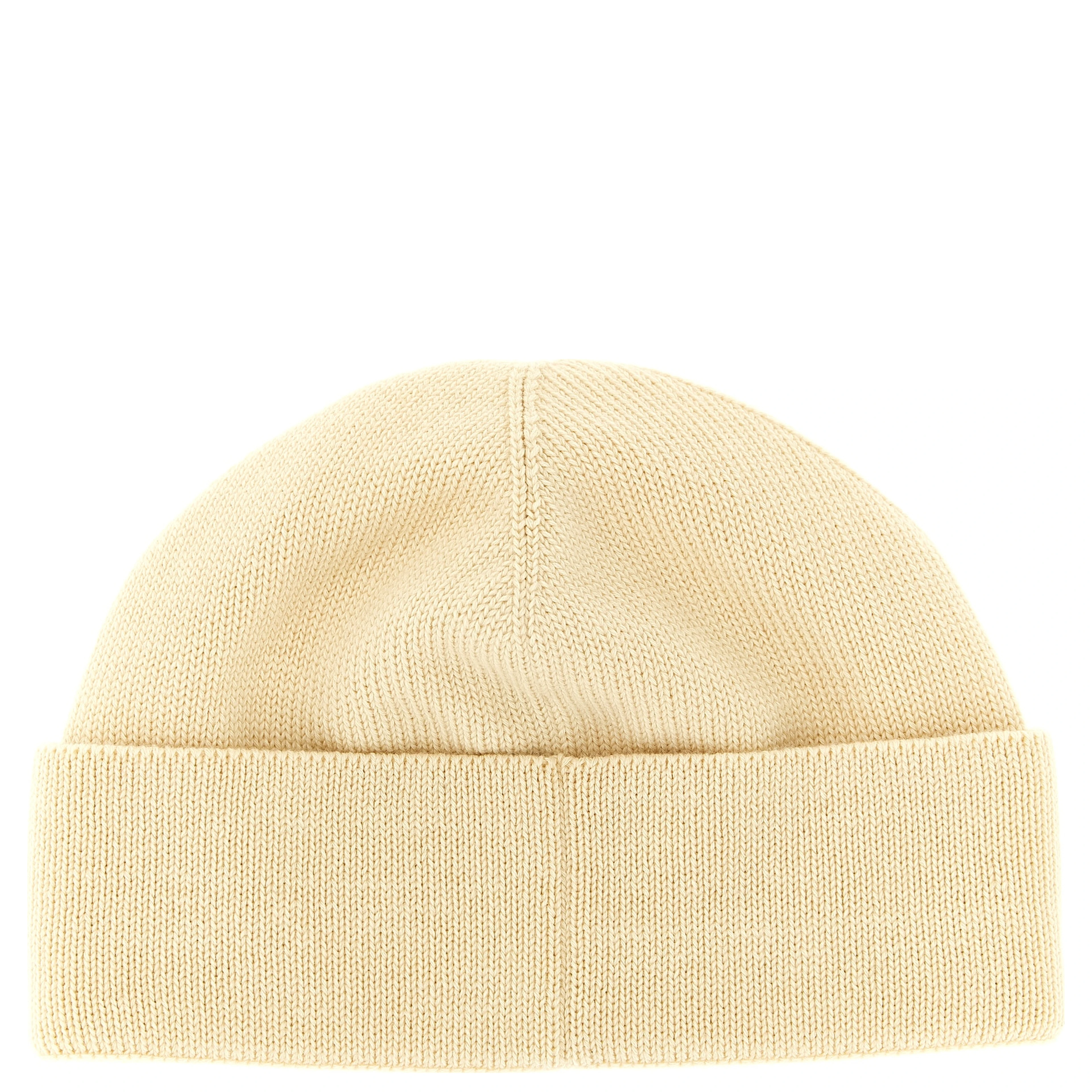 Beige Cotton Beanie