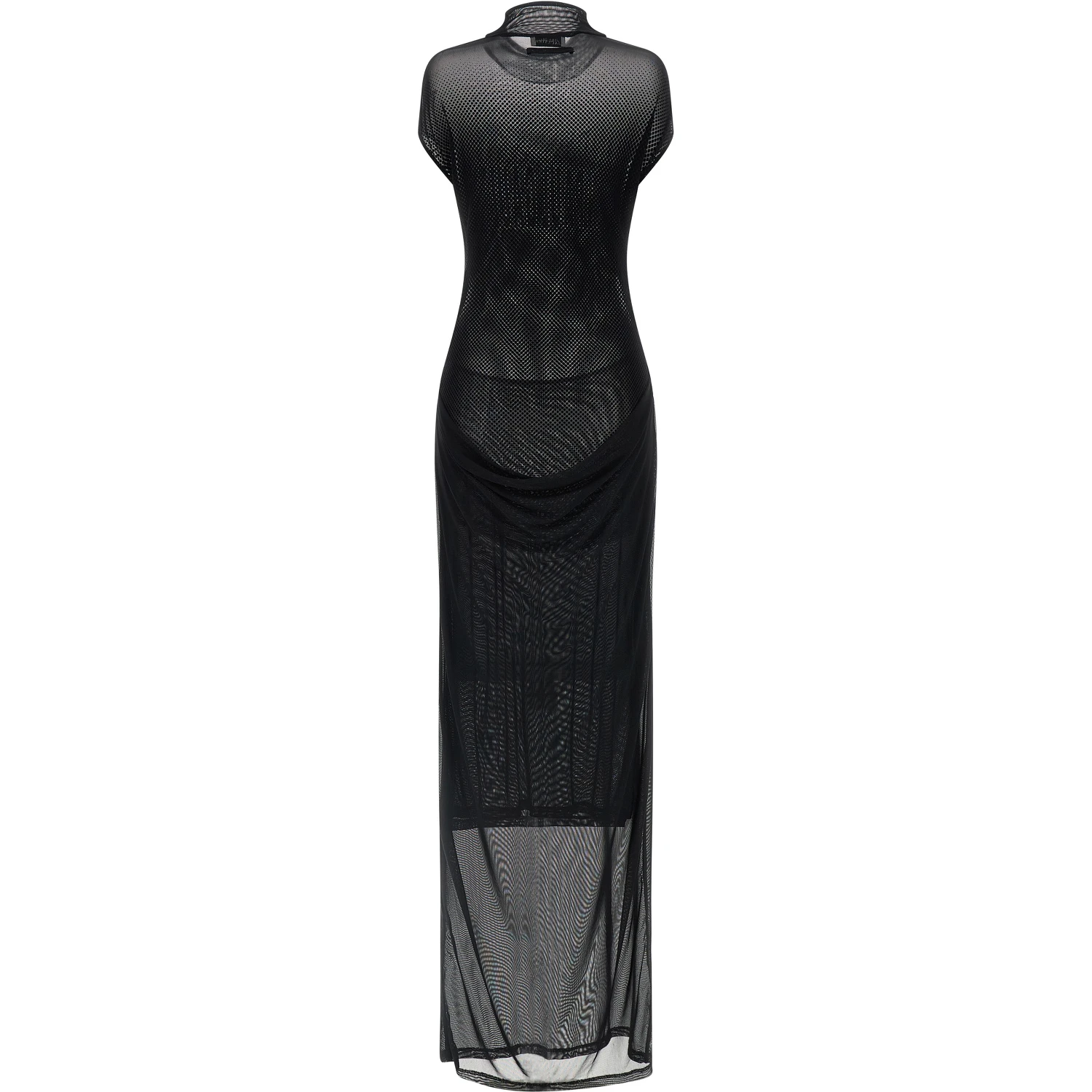 Black Polyamide Long Dress