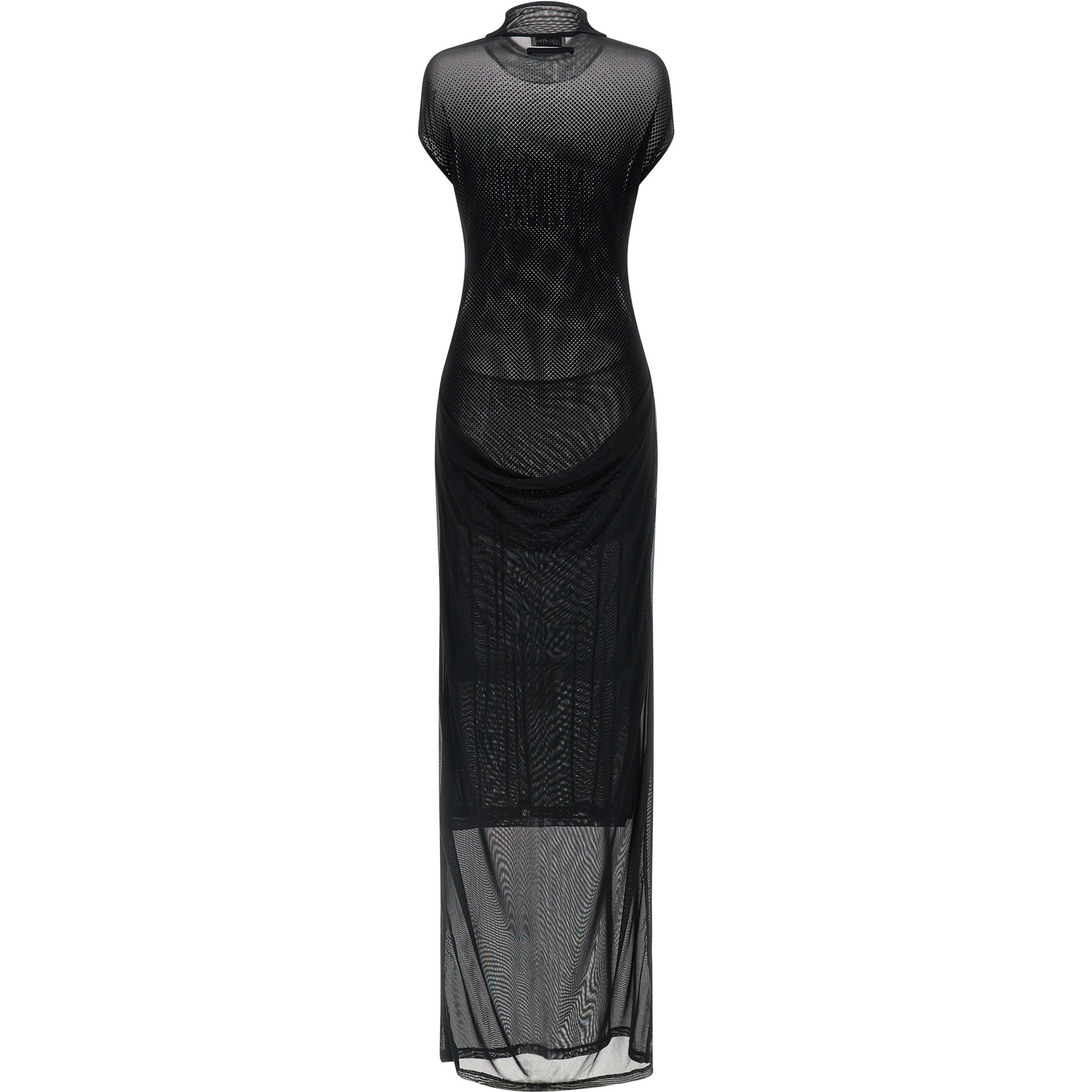 Black Polyamide Long Dress