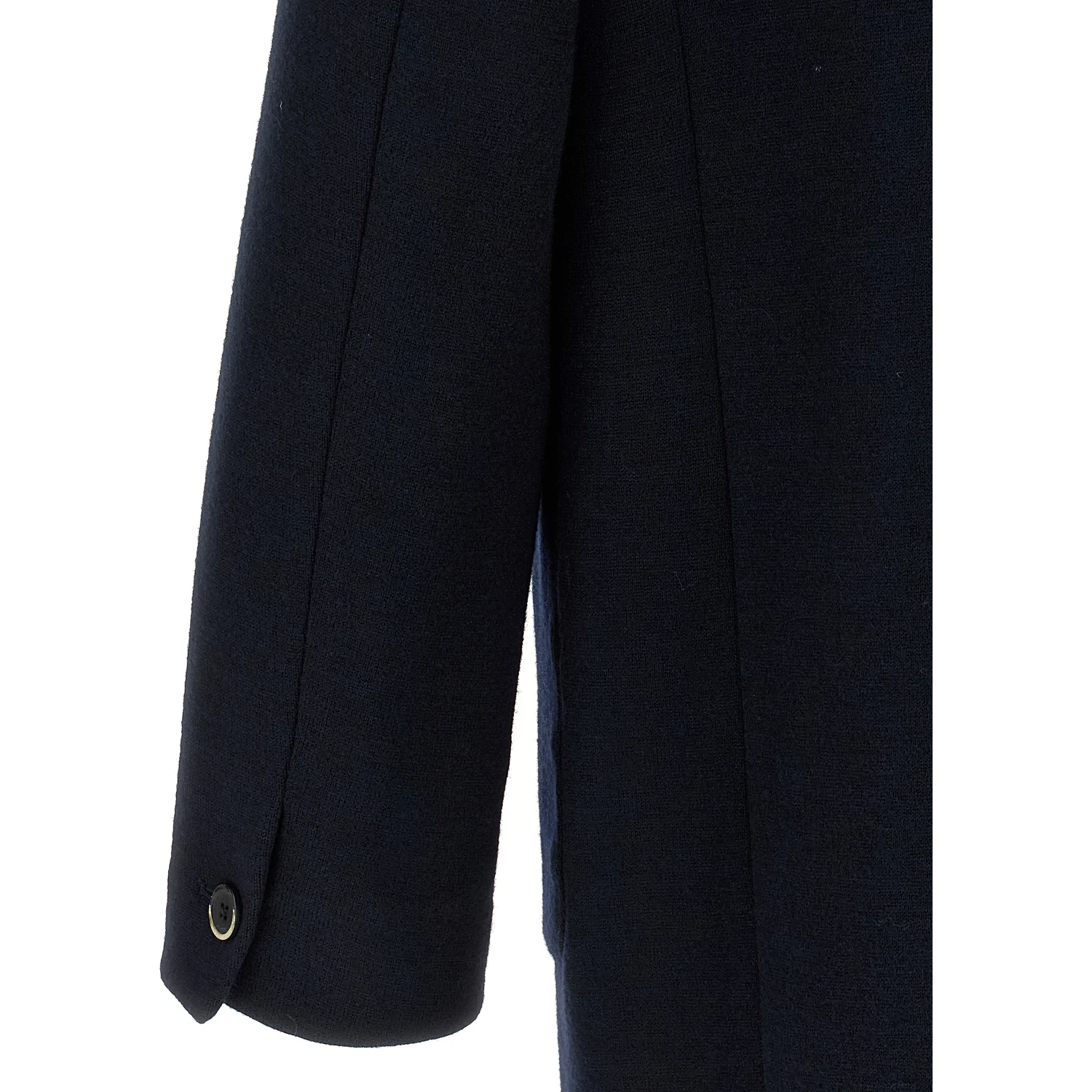 Black Virgin Wool Coat