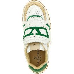 Multicolor Leather Athletic Sneakers