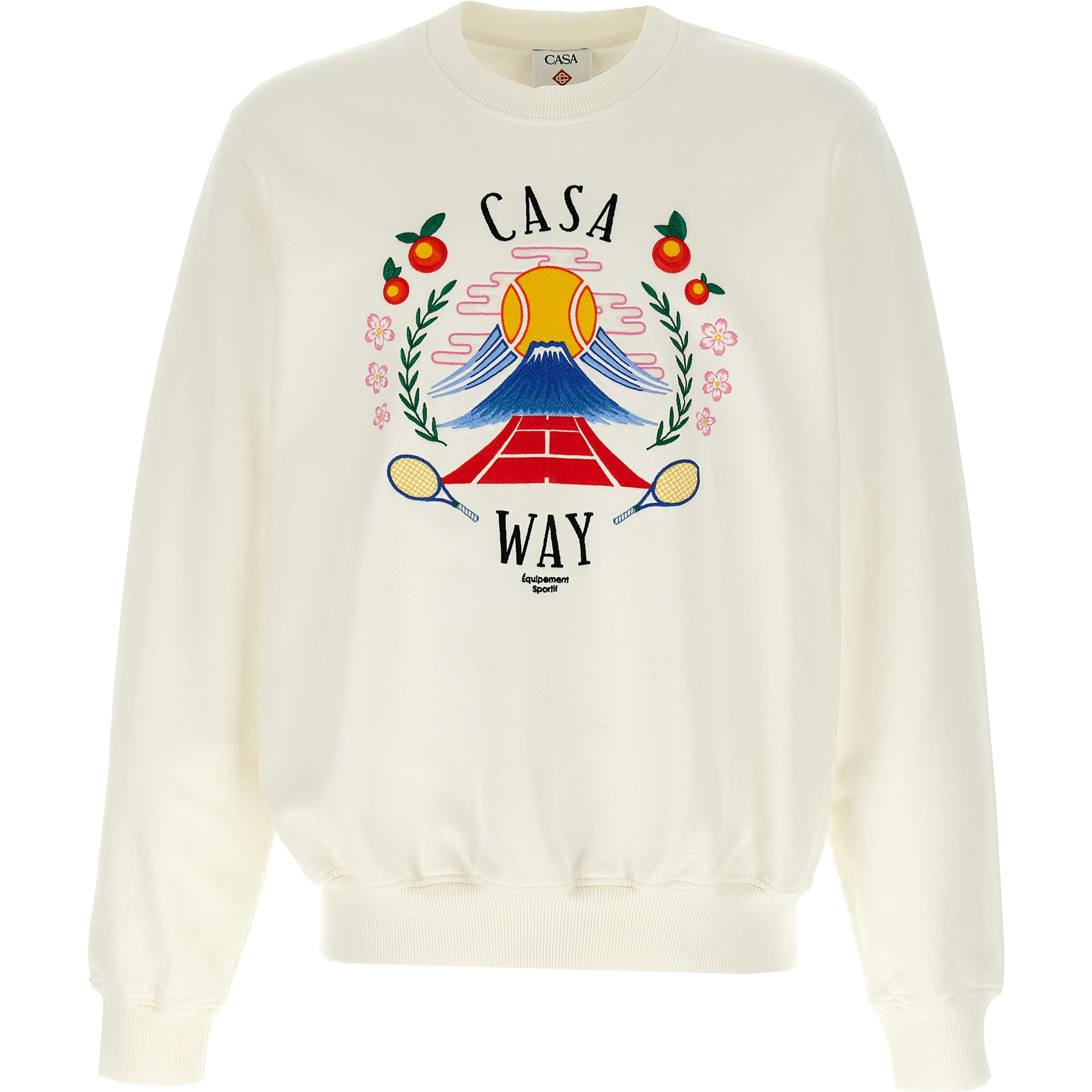 White Cotton Sweatshirt