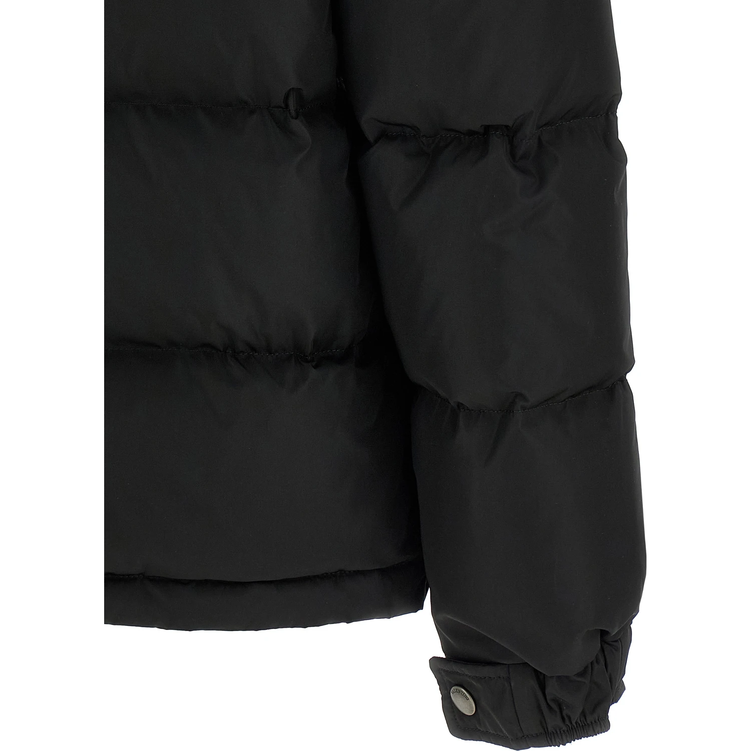 Black Polyamide Full-Length Jacket