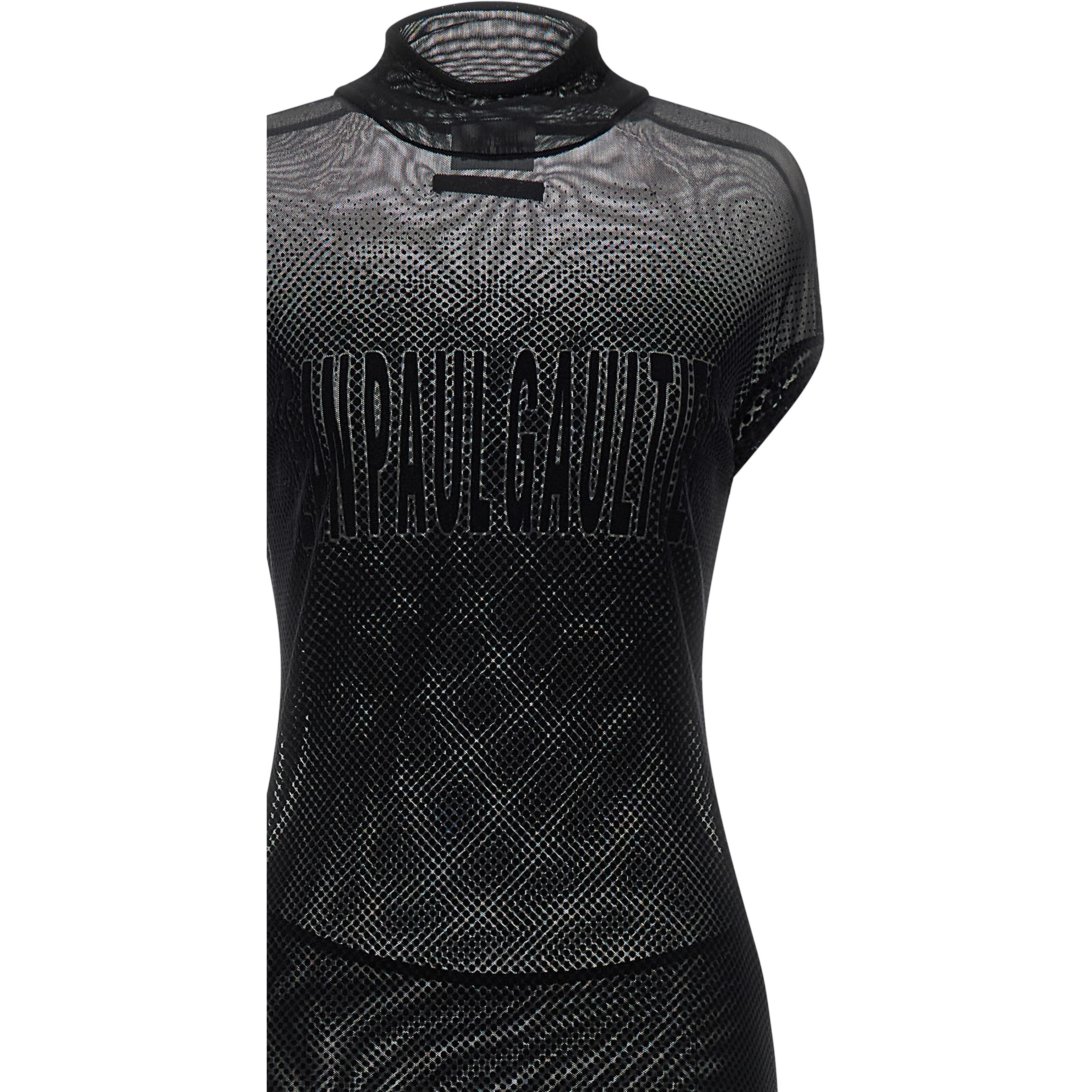 Black Polyamide Long Dress