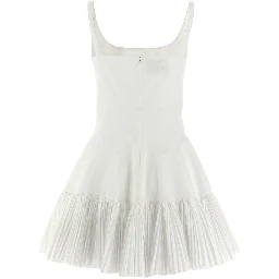 White Poplin Short Dress