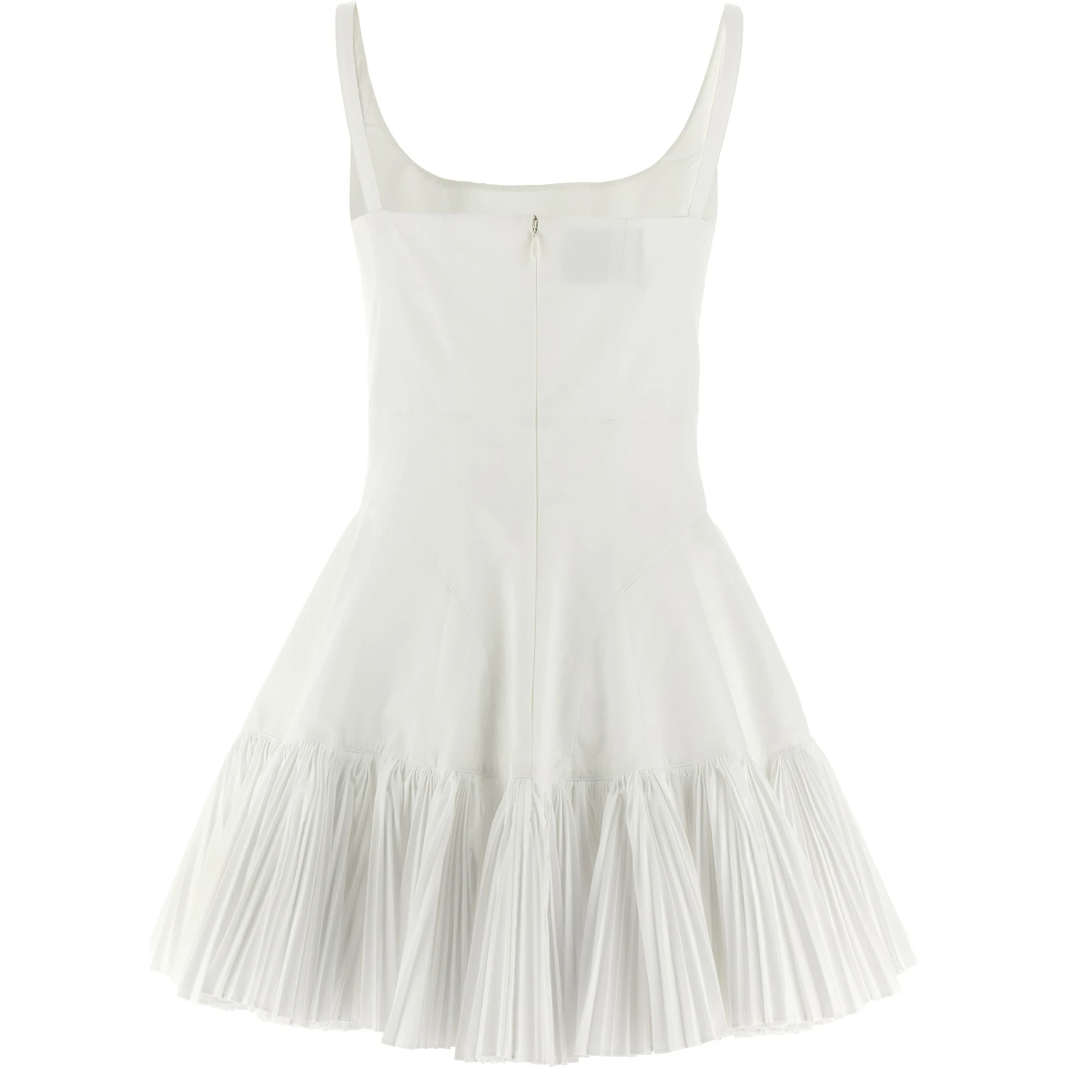 White Poplin Short Dress