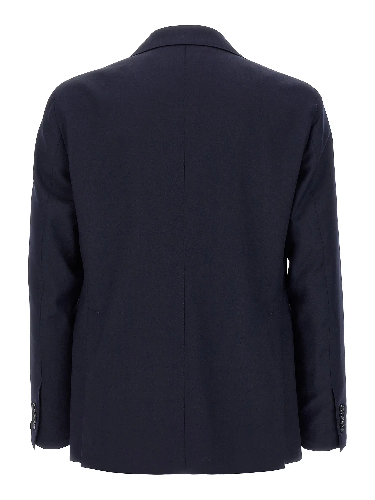 Blue Virgin Wool Two-Piece Suit alternative