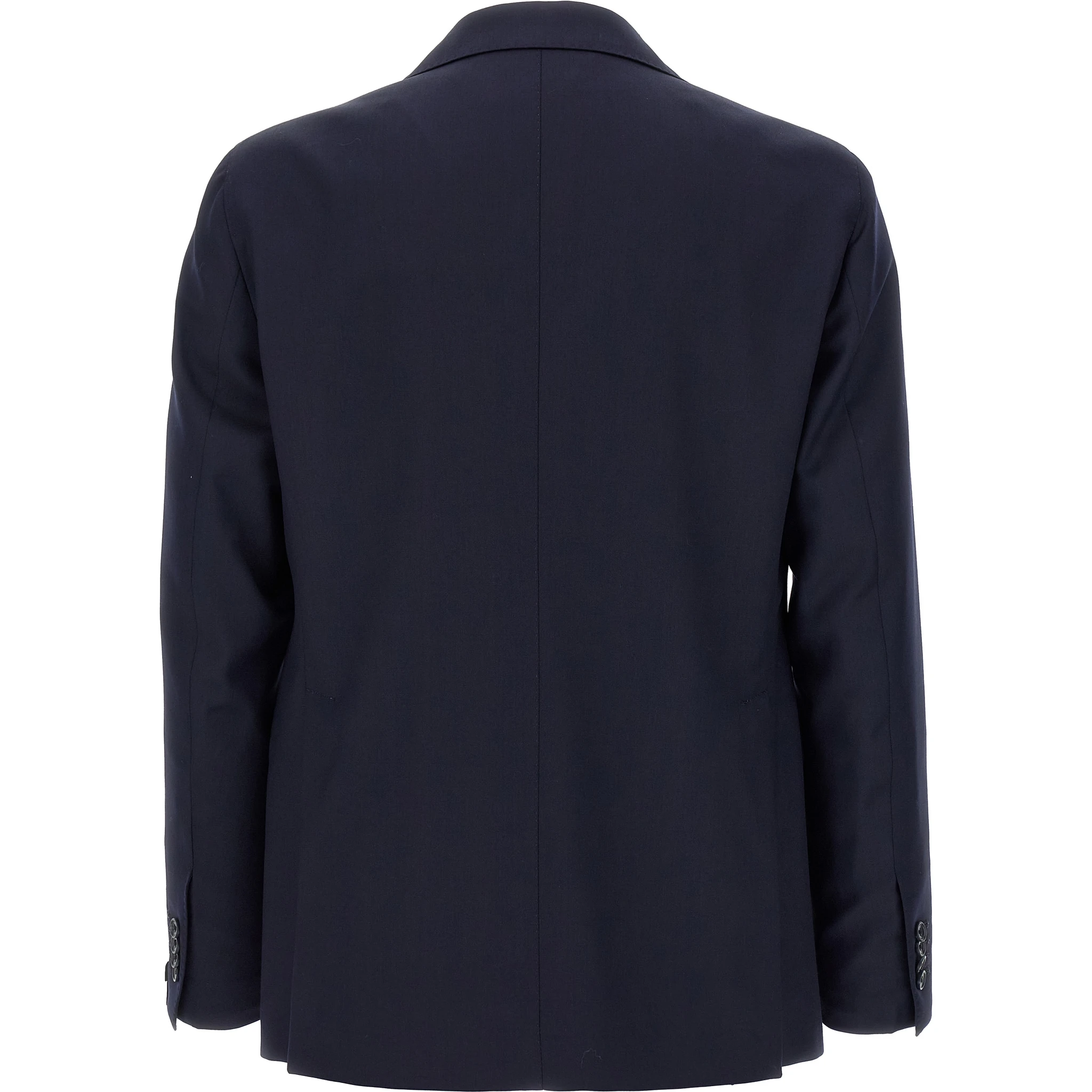 Blue Virgin Wool Two-Piece Suit