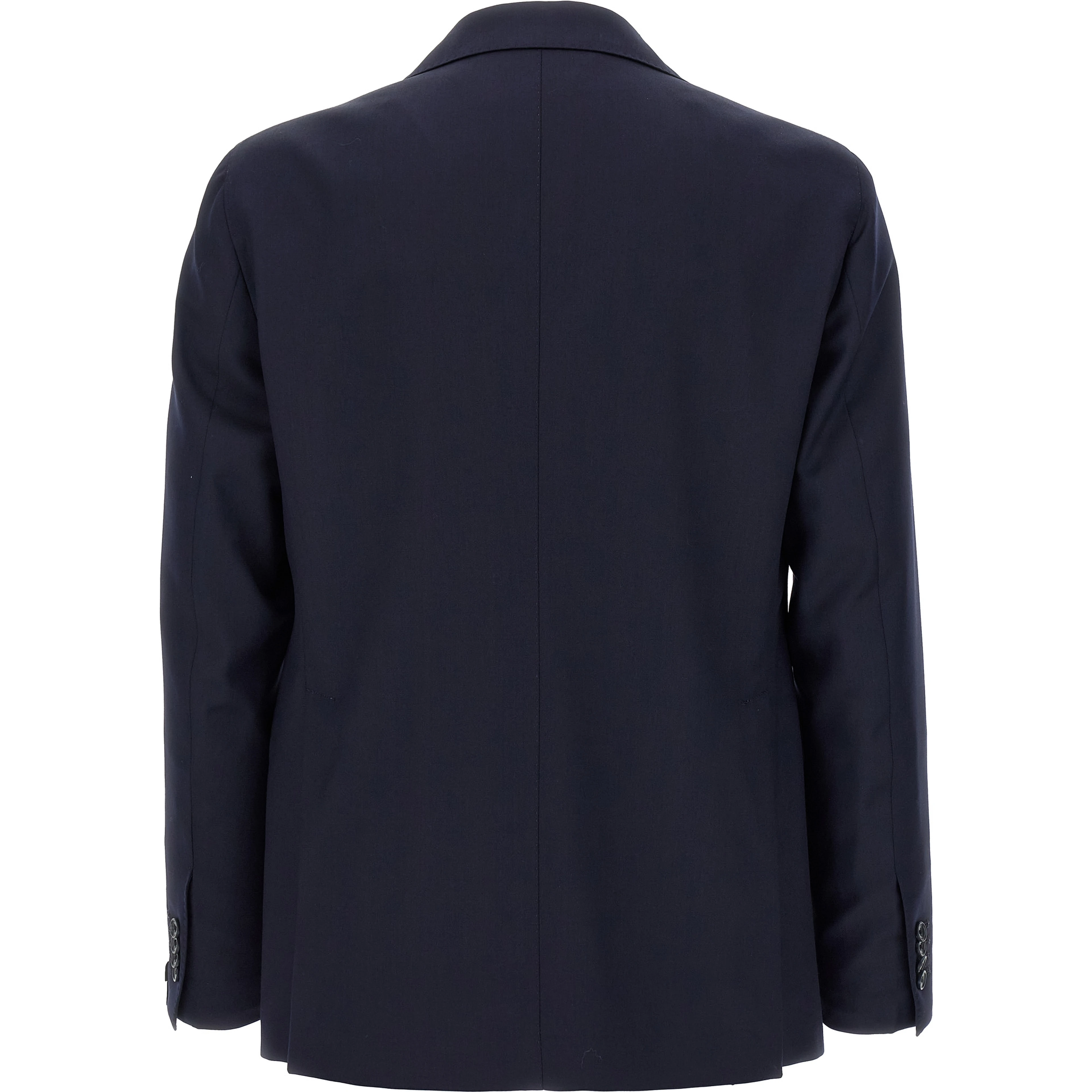 Blue Virgin Wool Two-Piece Suit