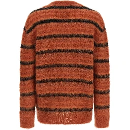 Orange Fabric Cardigan