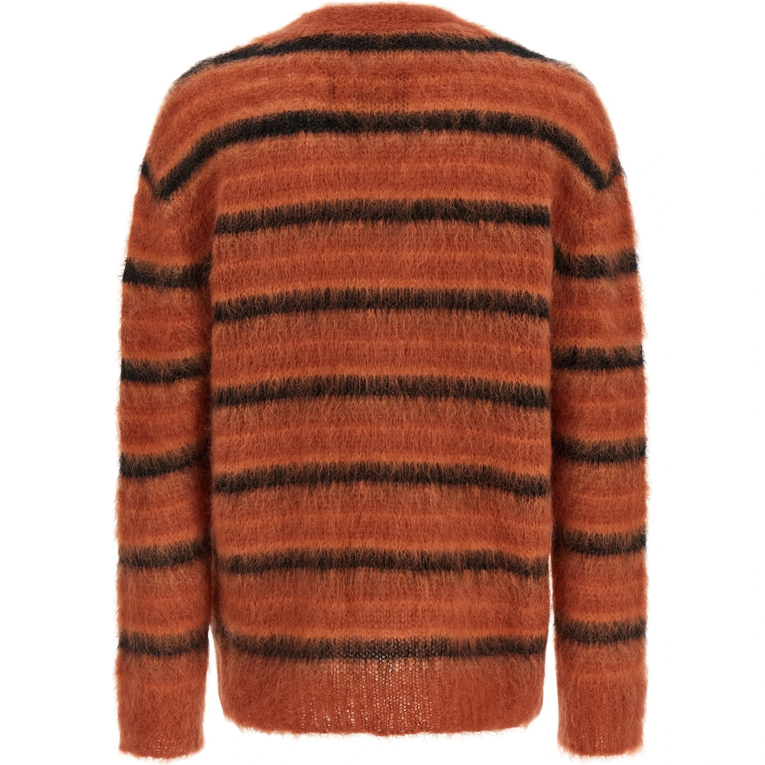 Orange Fabric Cardigan