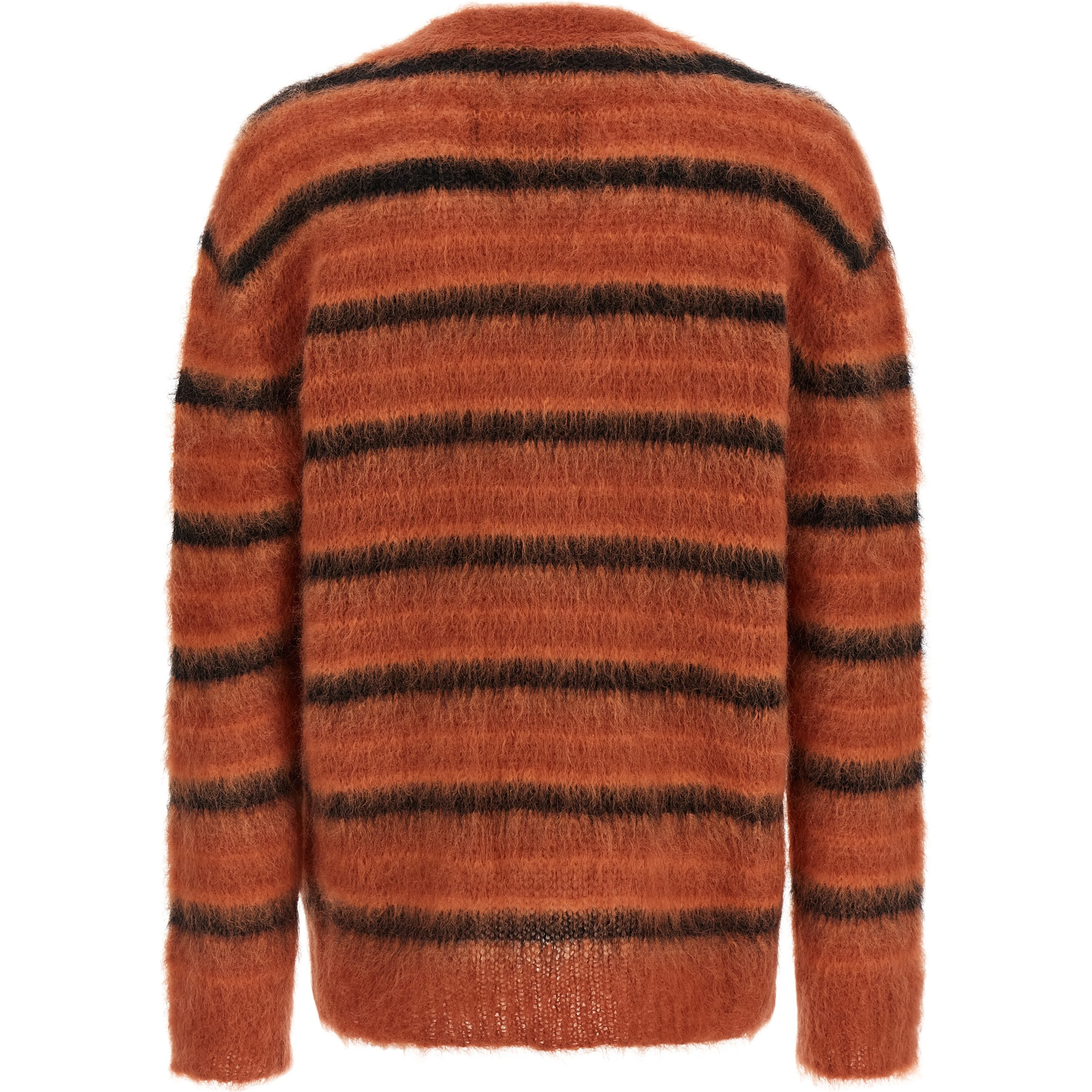 Orange Fabric Cardigan
