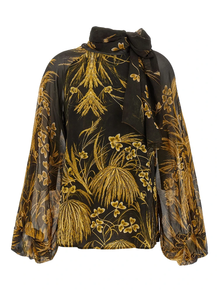 Multicolor Viscose Blouse