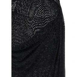 Black Polyamide Long Dress