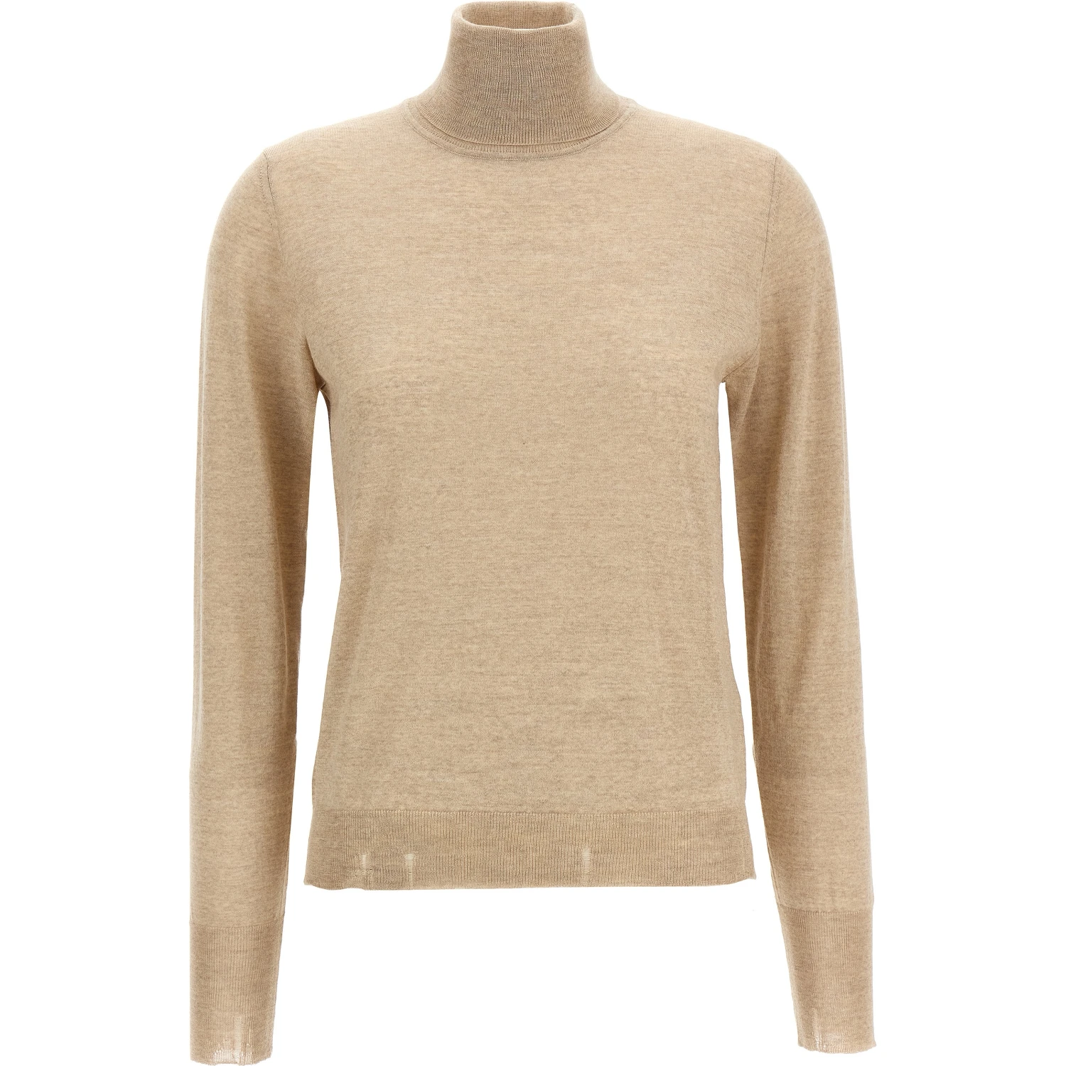 Beige Virgin Wool Cardigan