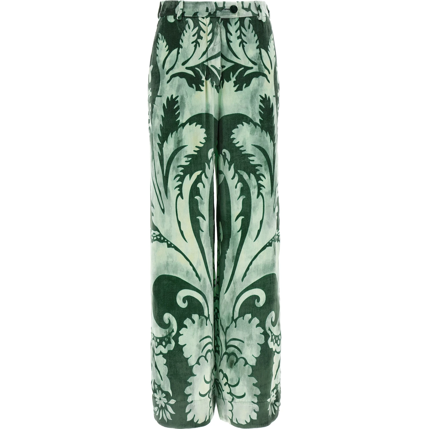 Bicolor Viscose Casual Pants