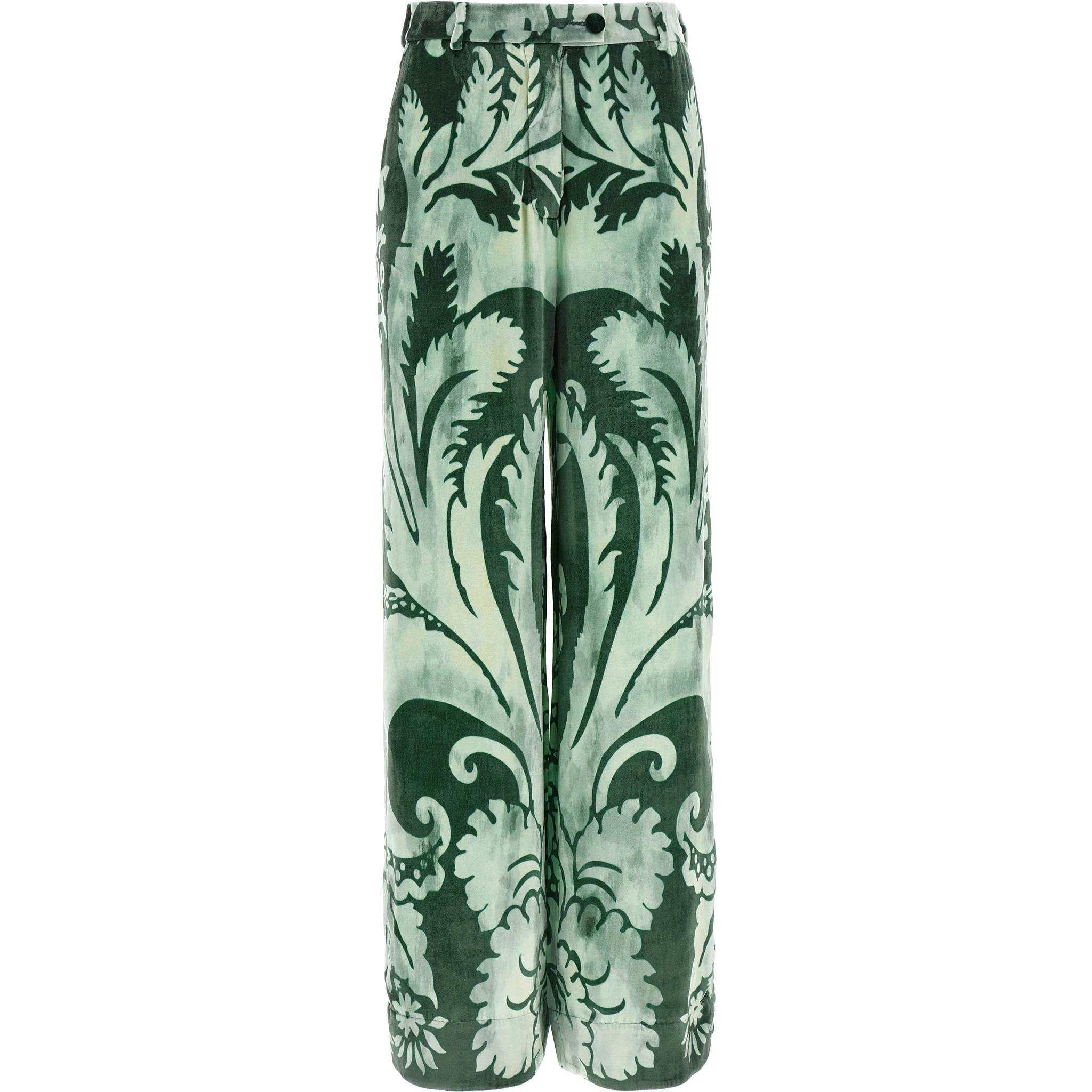 Bicolor Viscose Casual Pants