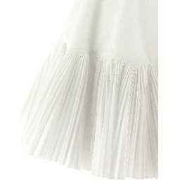 White Poplin Short Dress