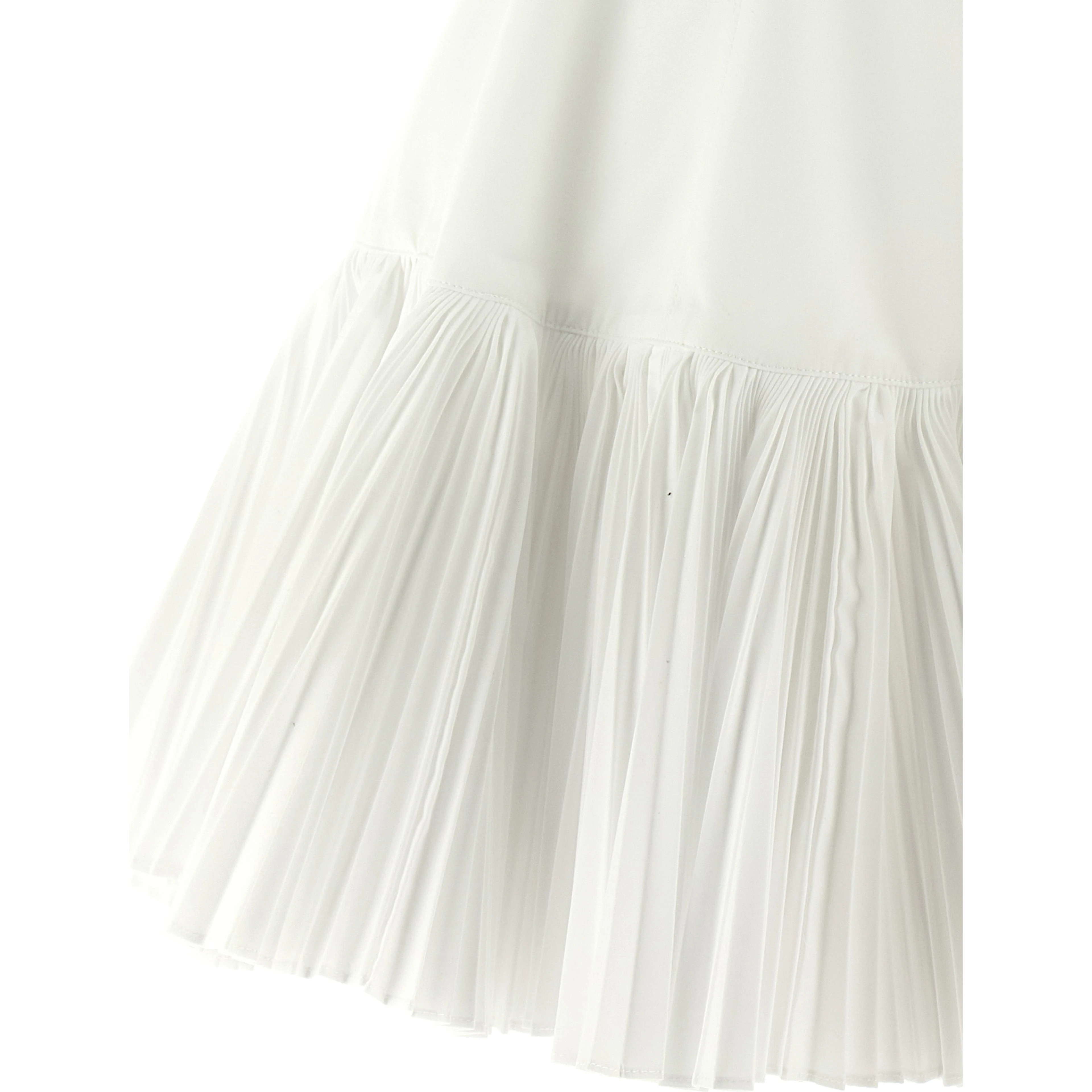 White Poplin Short Dress