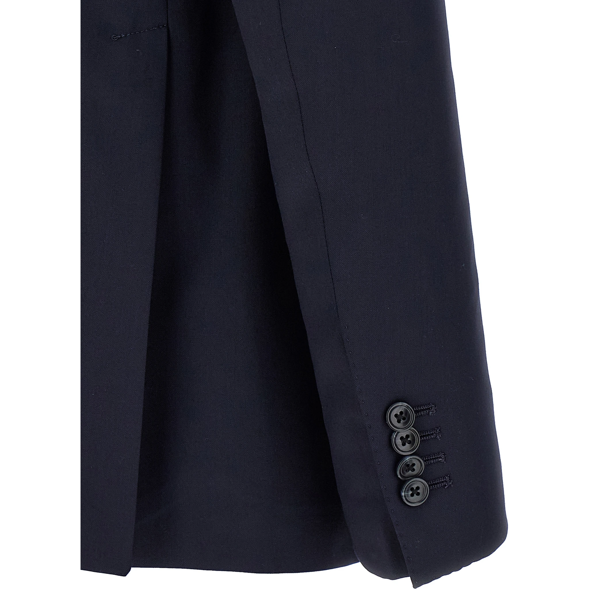 Blue Virgin Wool Two-Piece Suit