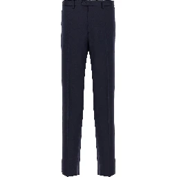 Blue Virgin Wool Two-Piece Suit