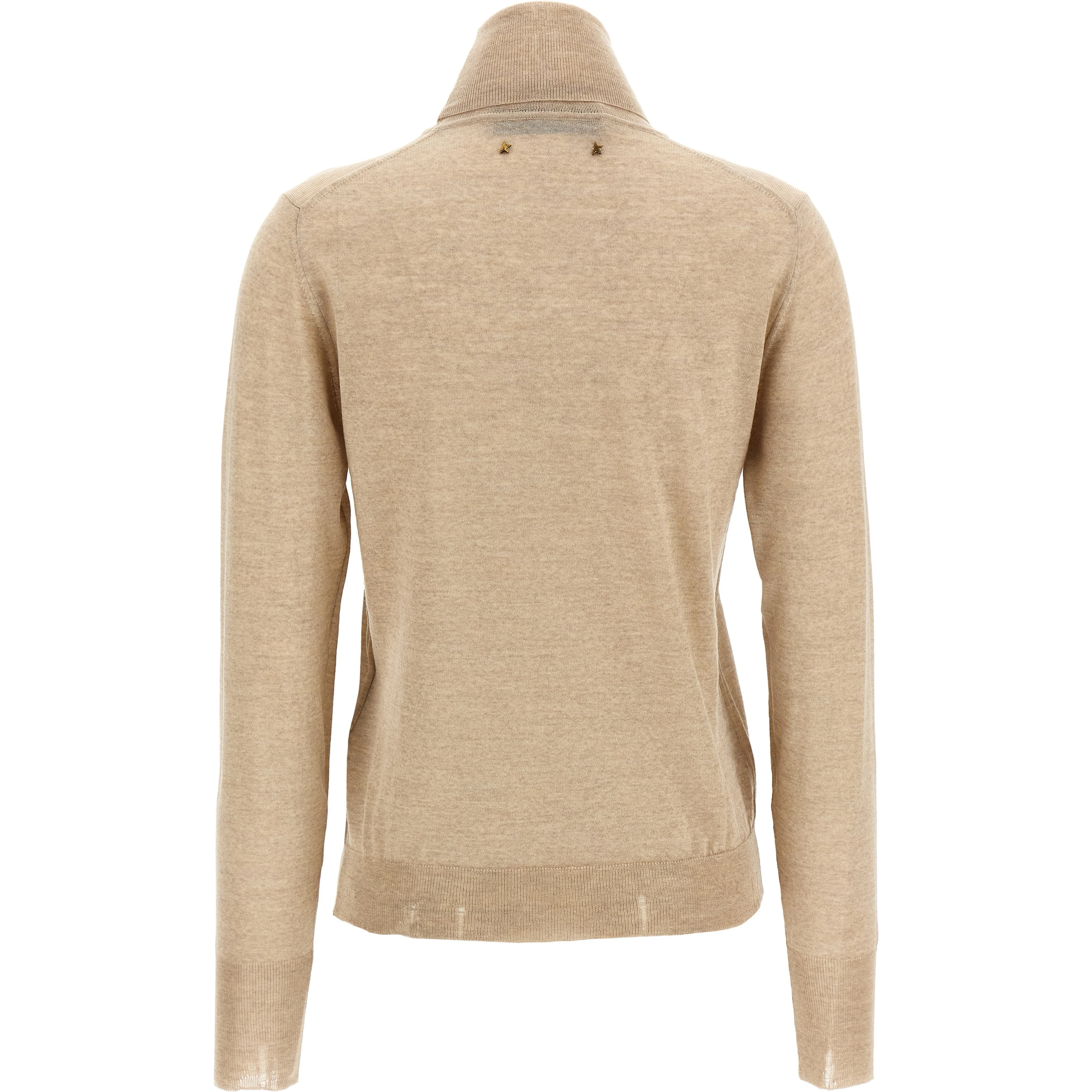 Beige Virgin Wool Cardigan