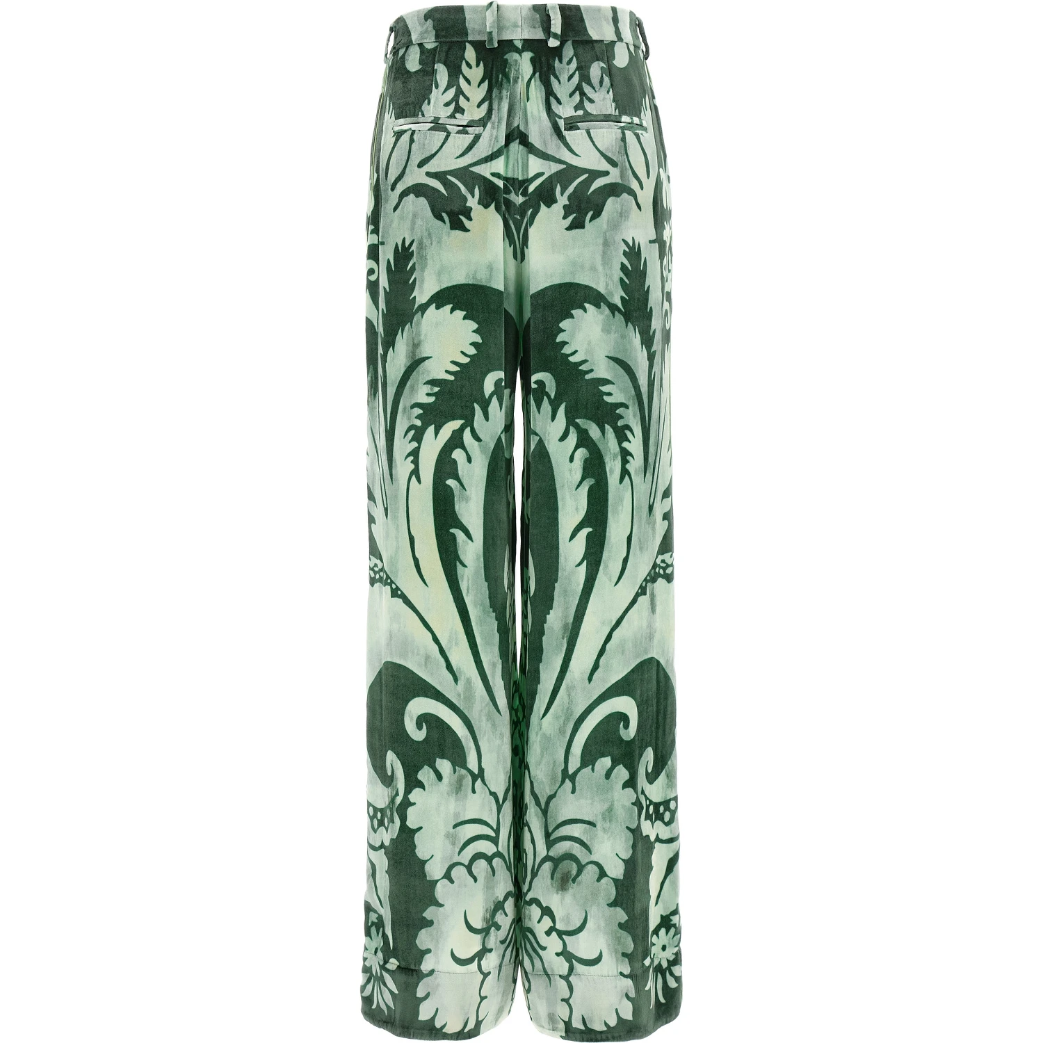Bicolor Viscose Casual Pants