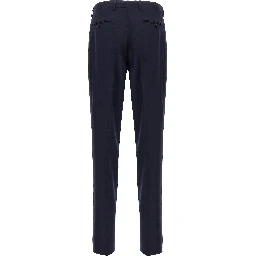 Blue Virgin Wool Two-Piece Suit
