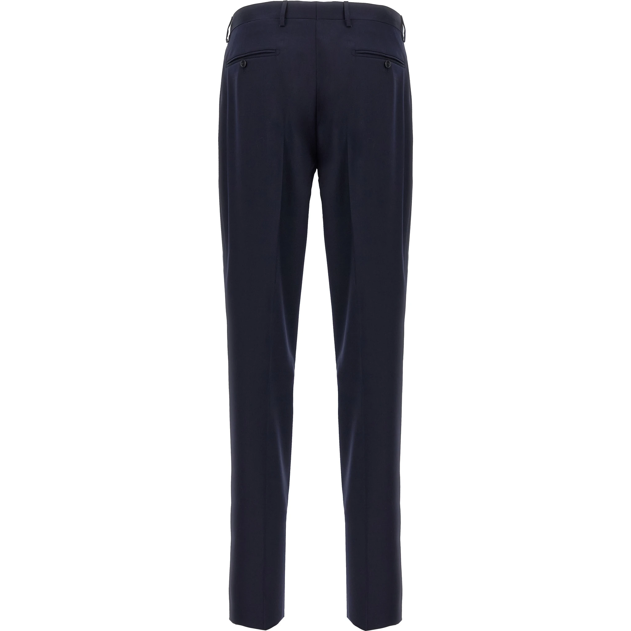 Blue Virgin Wool Two-Piece Suit
