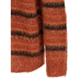 Orange Fabric Cardigan