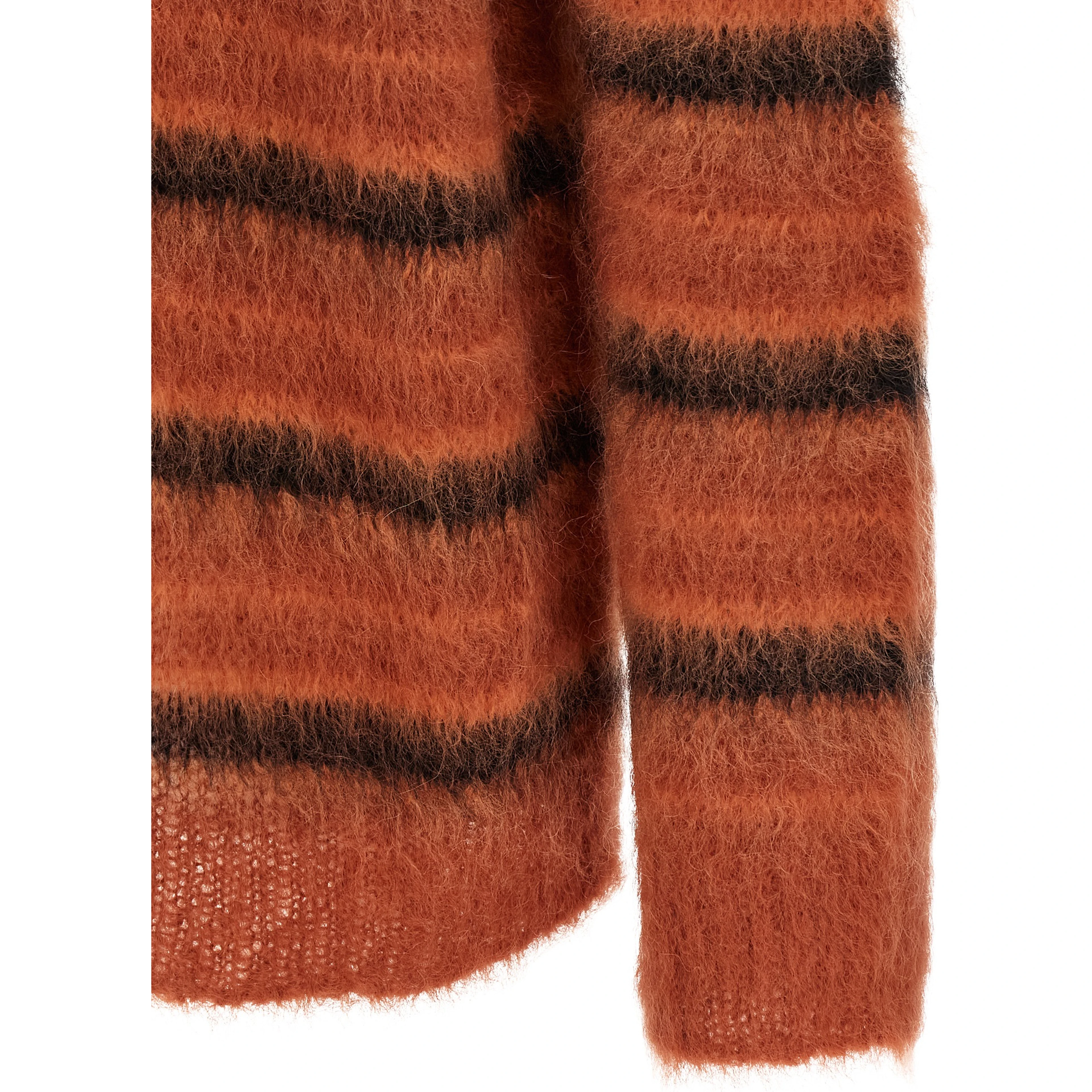 Orange Fabric Cardigan