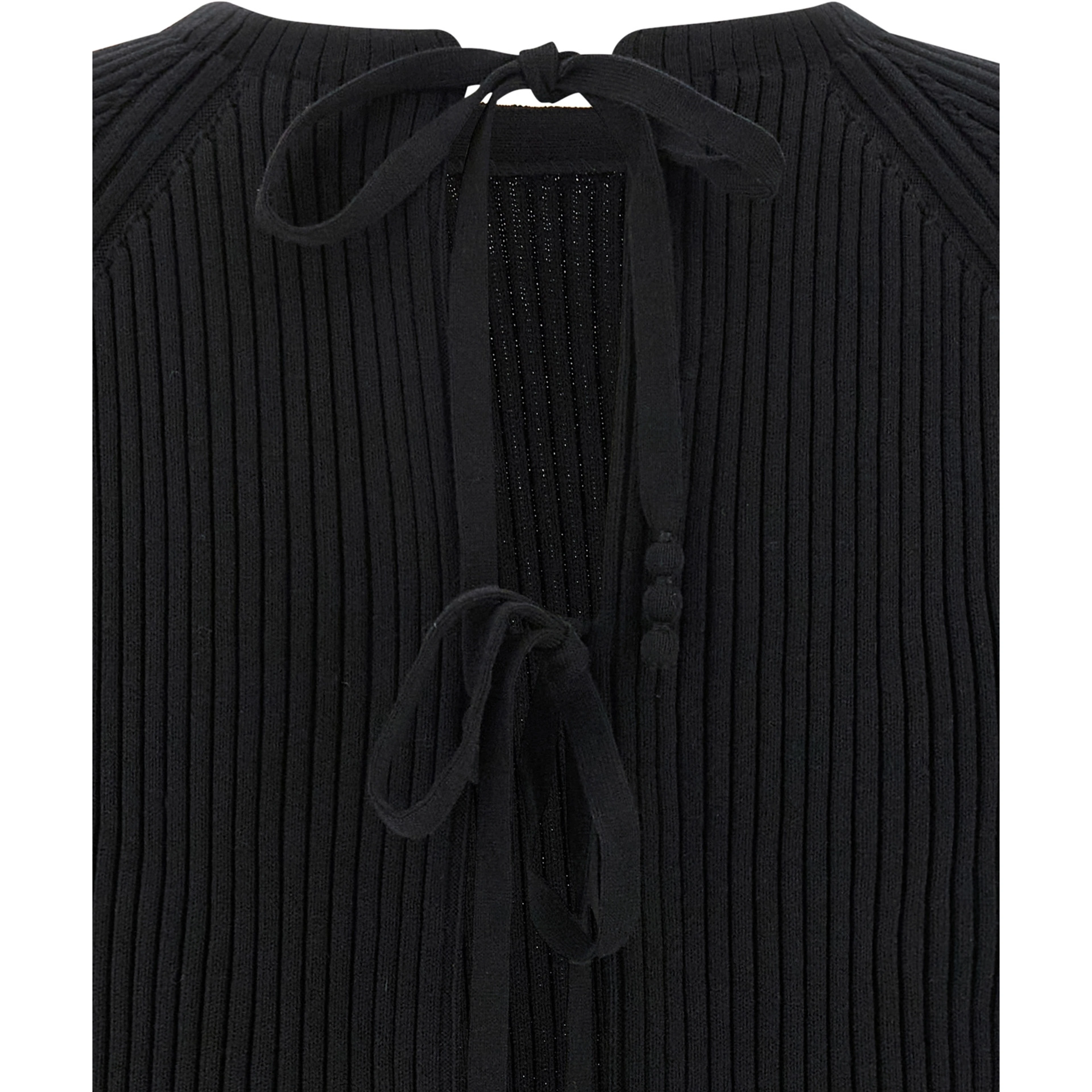 Black Cotton Cardigan