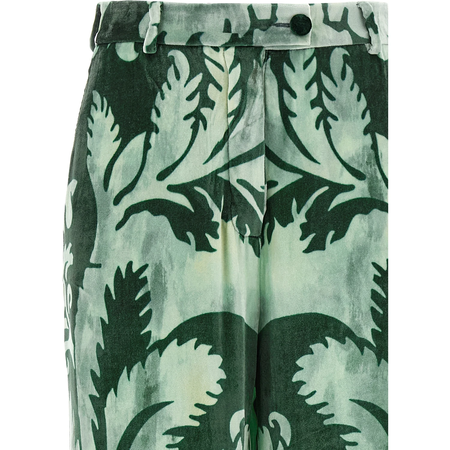 Bicolor Viscose Casual Pants