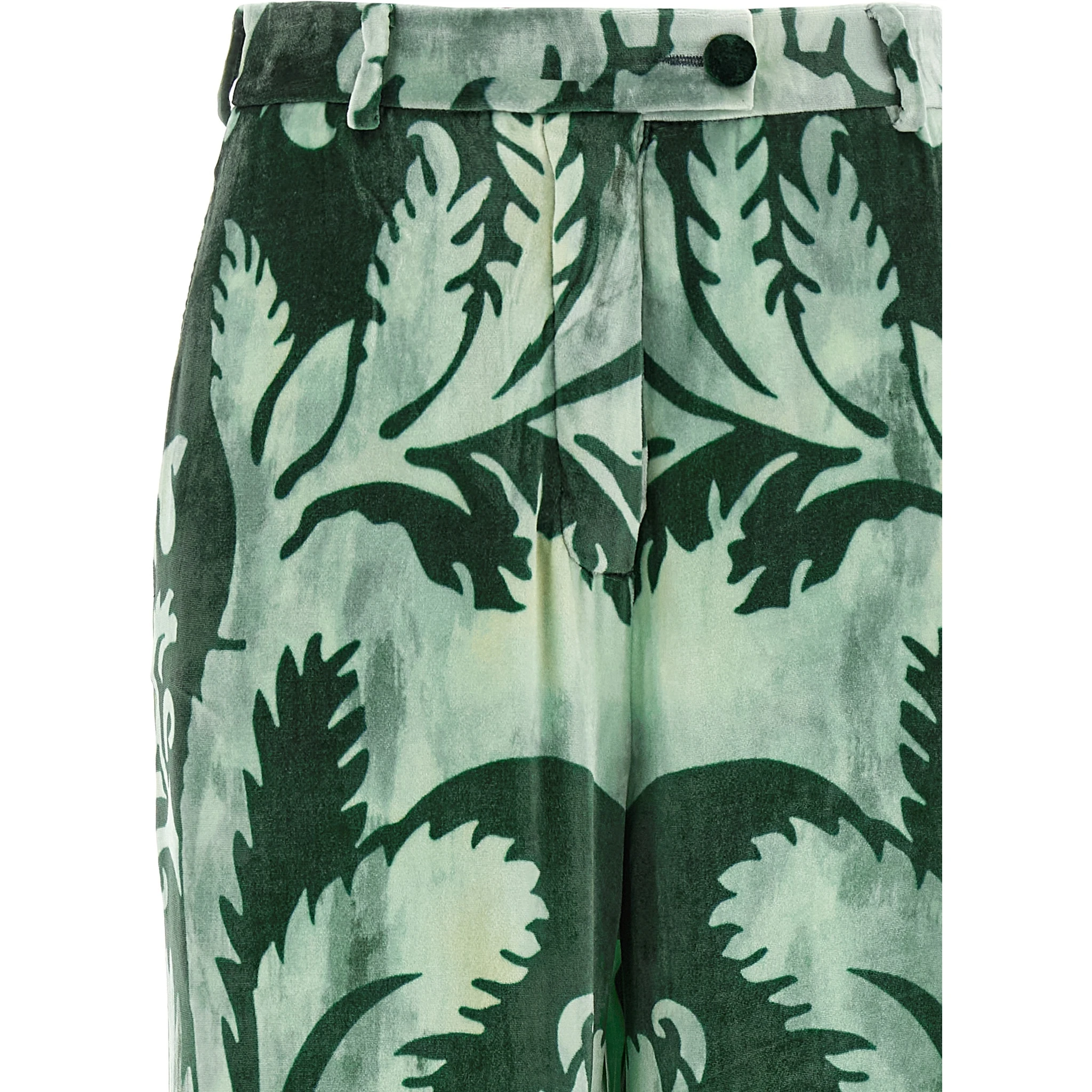 Bicolor Viscose Casual Pants