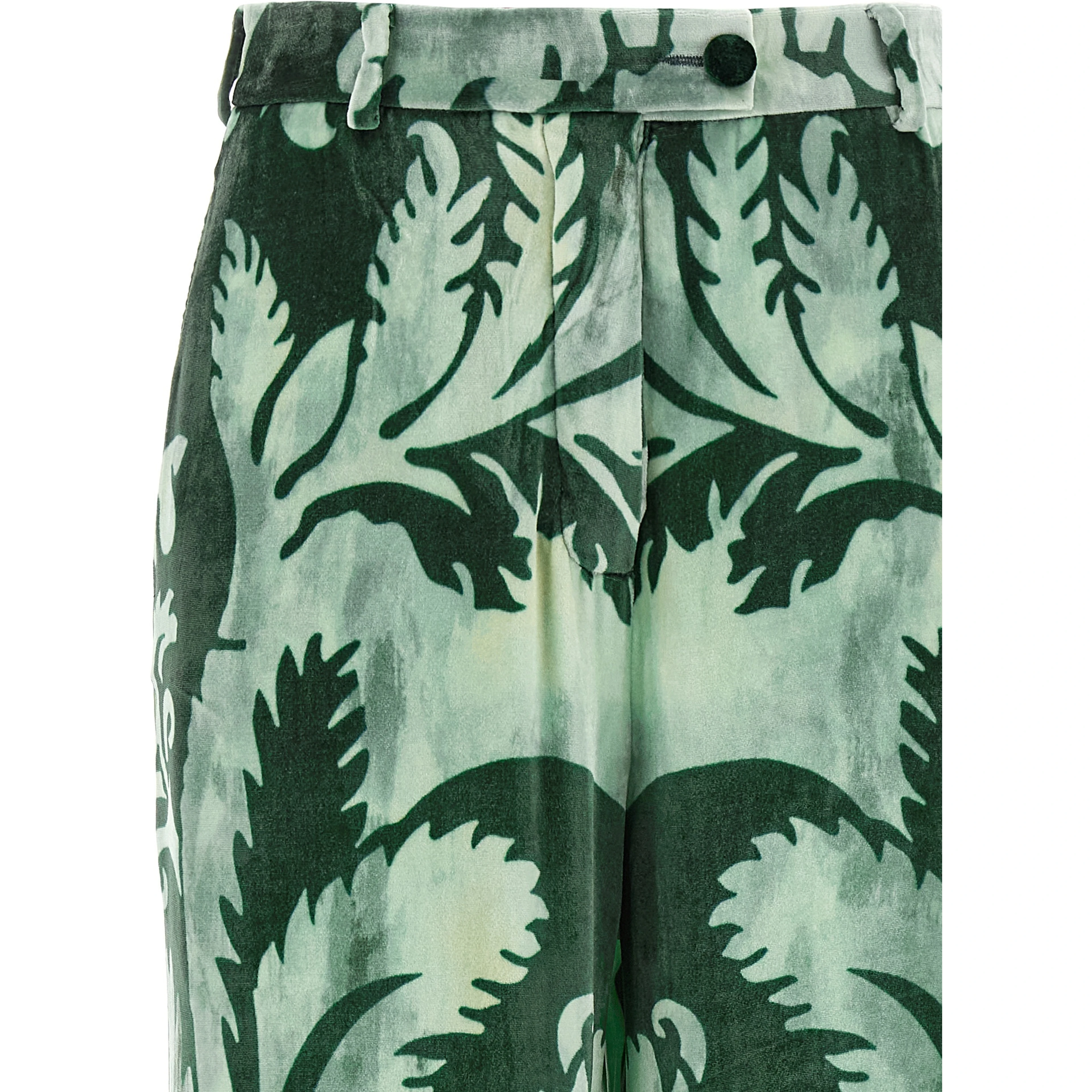 Bicolor Viscose Casual Pants