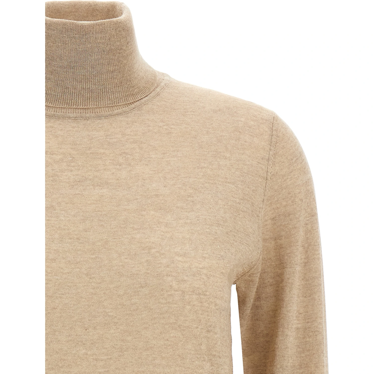 Beige Virgin Wool Cardigan