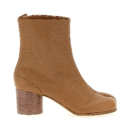 Brown Lambskin Ankle Boots