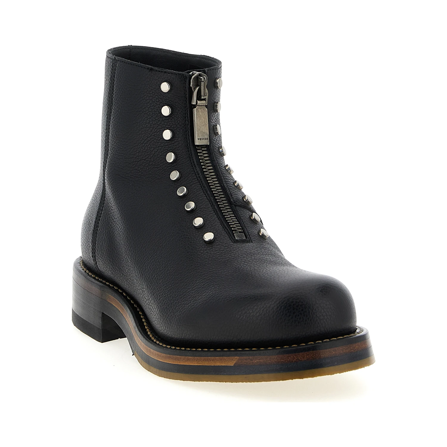 Black Calfskin Ankle Boots