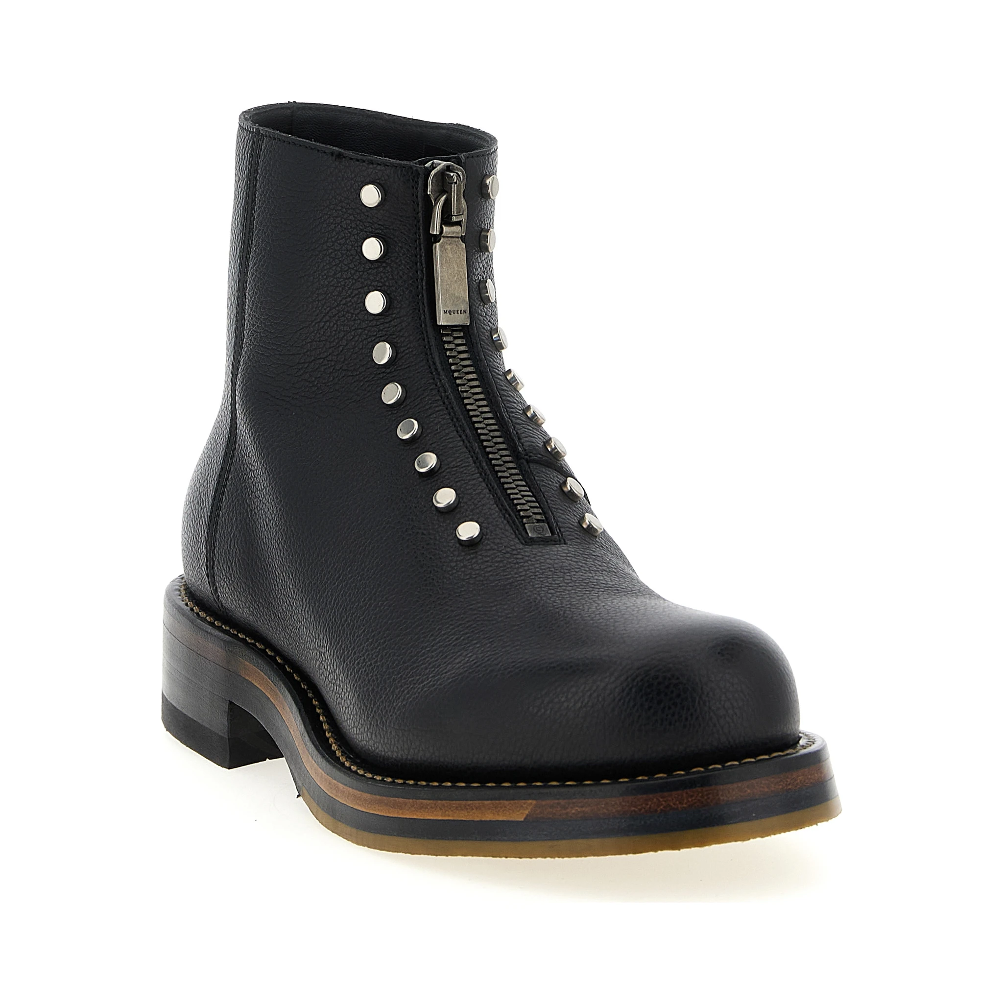 Black Calfskin Ankle Boots