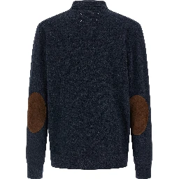 Blue Wool Polo Shirt