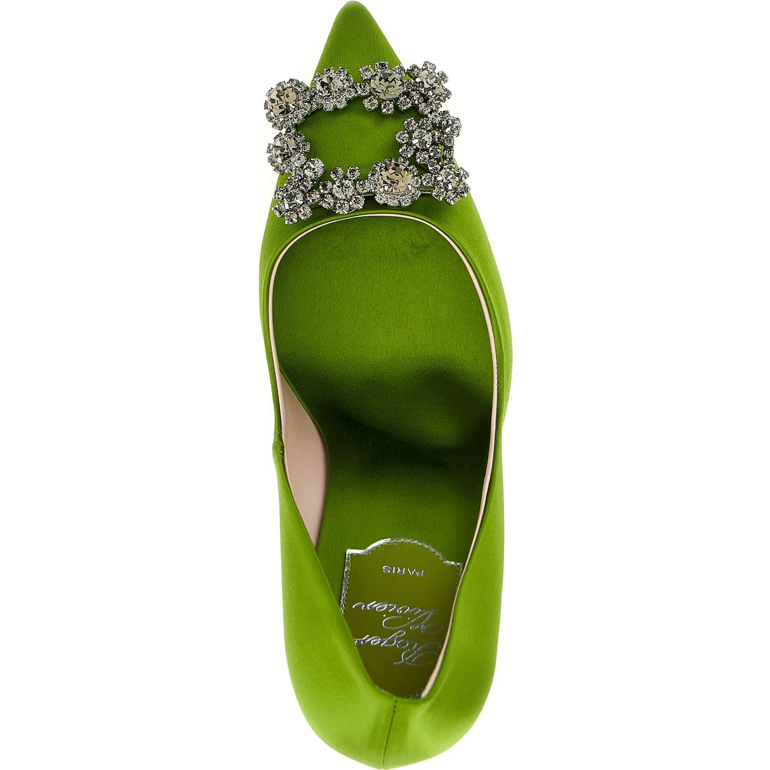 Bicolor Viscose High Heel Pumps
