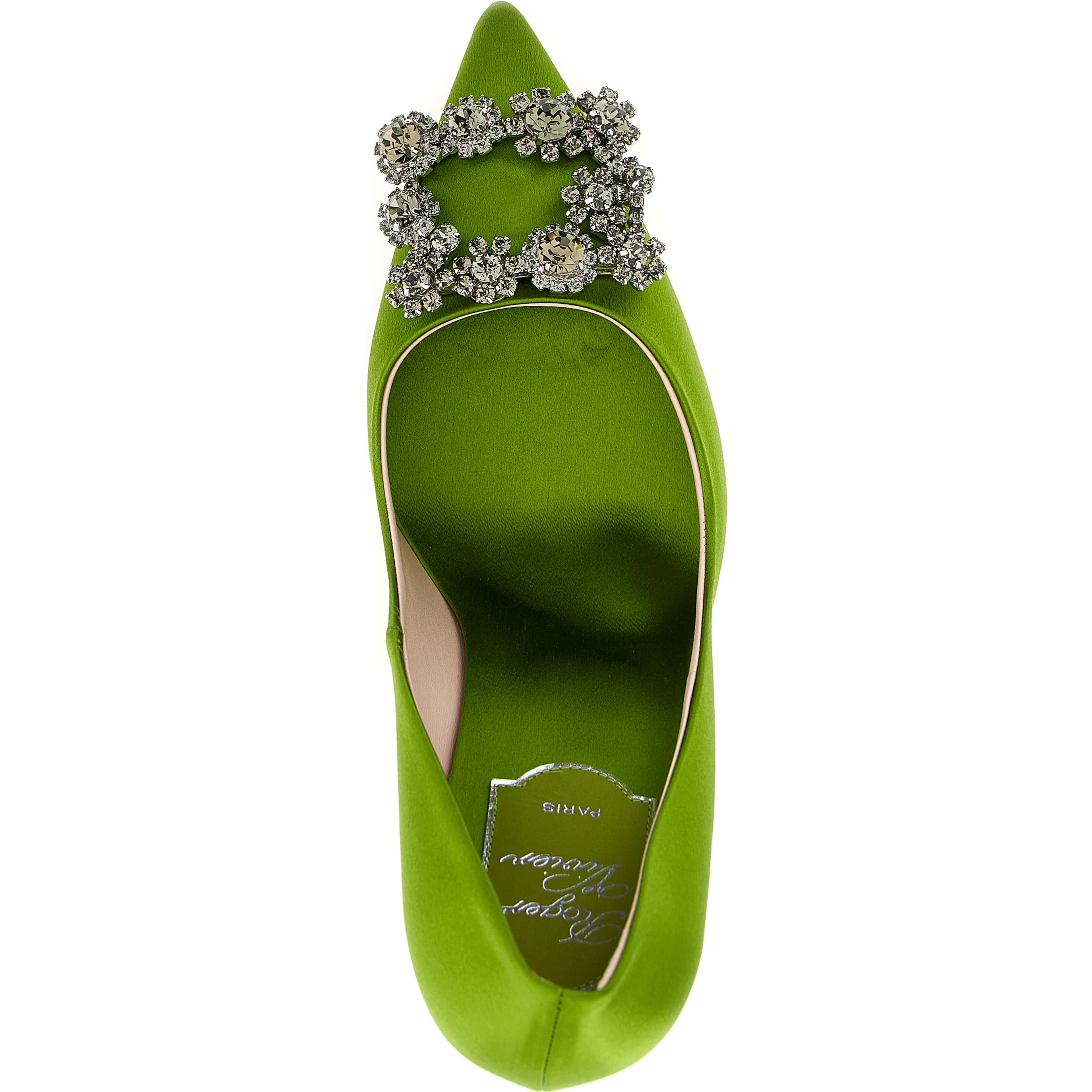 Bicolor Viscose High Heel Pumps